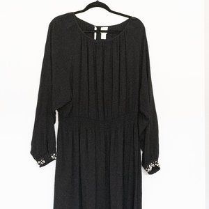 H&M Maxi Dress with Pearl Embellishments